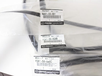 MAZDA RX-7 FD3S 1991-1998 Front & Rear Grass Windshield Molding set Genuine NEW