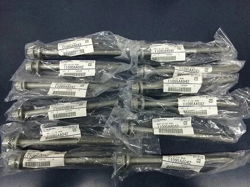 Subaru Genuine IMPREZA WRX STI FORESTER CYLINDER HEAD BOLT 11095AA042 Set of 12