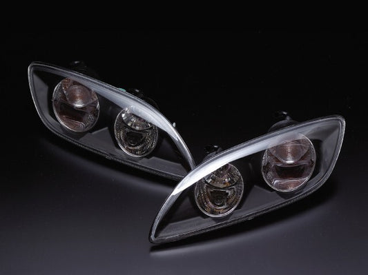 DEPO RX-7 FD3S Late Type Front Lamp Turn Signals Black for Early-Mid Model