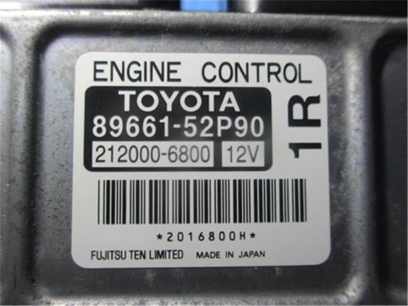 Toyota Ractis NCP100 Engine Computer ECU 212000-6800 89661-52P90 OEM JDM