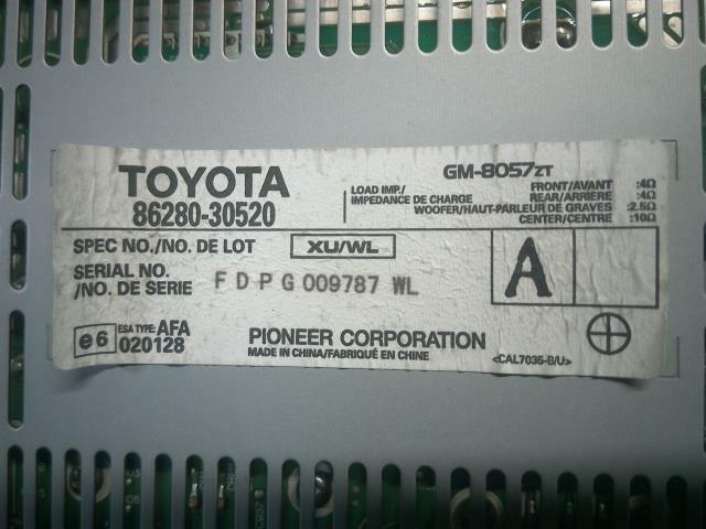 86280-30520 2007-09 Lexus GS350 GS300 Radio Amplifier Pioneer OEM