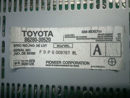 86280-30520 2007-09 Lexus GS350 GS300 Radio Amplifier Pioneer OEM