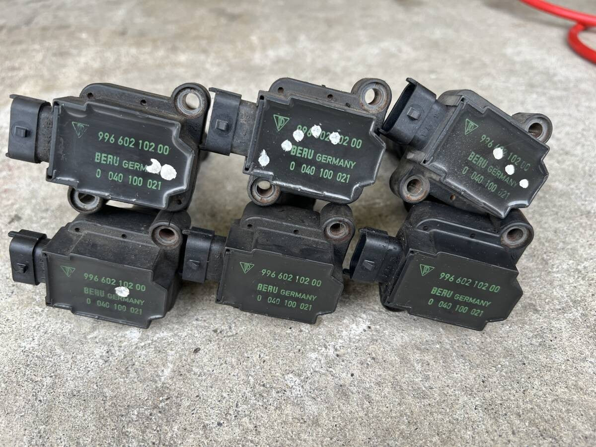 Porsche Boxster 986 Ignition Coil Set of 6 Genuine OEM