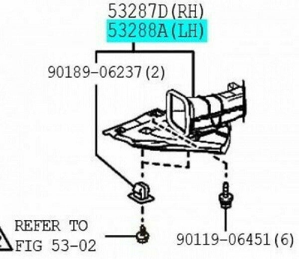 53209-53070 Toyota Duct, cool air intake IS250/350 GSE3# 2013/04- Genuine OEM