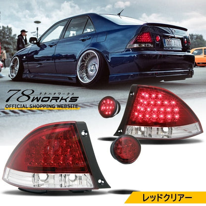 For Toyota Altezza GXE10 SXE10 LED Taillights Lamp Red Clear