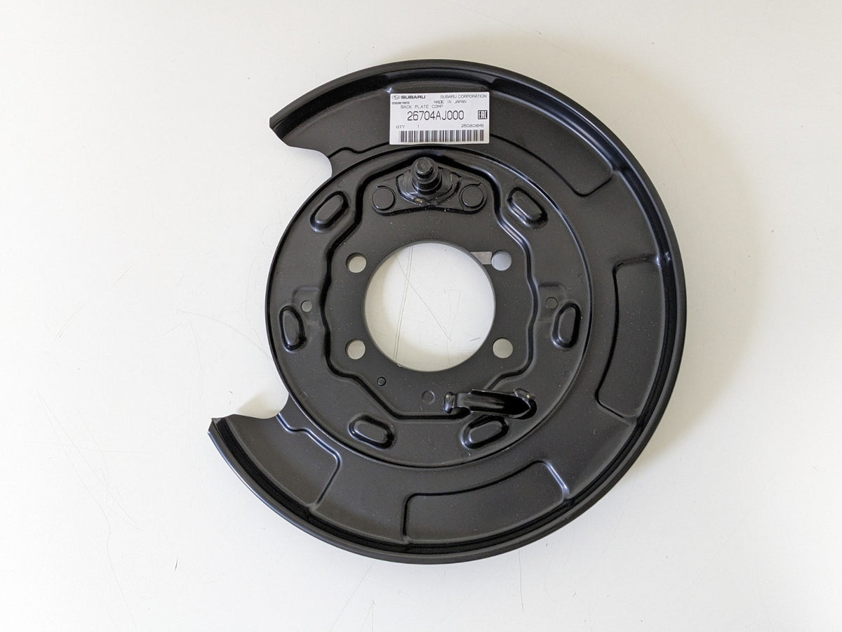 26704AJ000 Genuine Subaru Passenger Rear Brake Backing Plate Shield Right