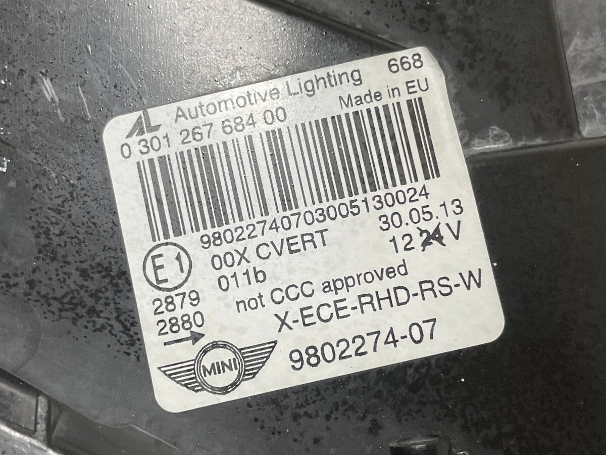 BMW MINI R60 Countryman Crossover HID Right Headlight Headlamp OEM Genuine