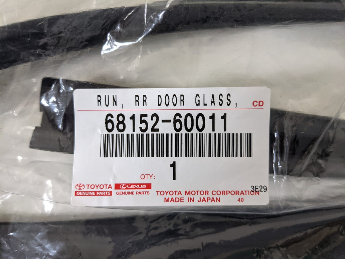 TOYOTA OEM 91-97 LAND CRUISER LX450 FJ80 FZJ80 Front Rear RH & LH Door Glass Run