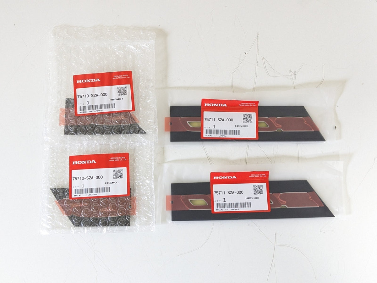 HONDA Genuine S2000 AP1 AP2 Fender Side Chrome Emblem Badge Right & Left Set