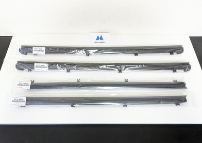 Lexus OEM WEATHERSTRIP, FRONT & REAR DOOR GLASS, INNER RH & LH SET Genuine
