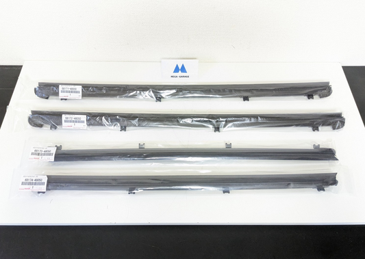 Lexus OEM WEATHERSTRIP, FRONT & REAR DOOR GLASS, INNER RH & LH SET Genuine